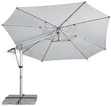 Велика садова парасолька Doppler Protect 400 P світло-сіра, фото 3