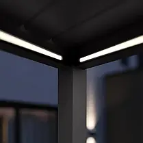 Світлодіодне освітлення 3.6м x 2 для перголи Gutroof, антрацит, фото 3