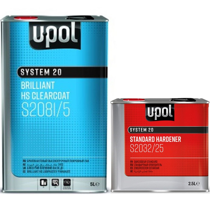 Лак акриловий стандартний U-POL S2081 2:1 HS, 5 л + 2,5 л Комплект