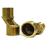 Ексцентрики змішувача для ванни Кріплення до стіни 40 мм латунні, фото 2