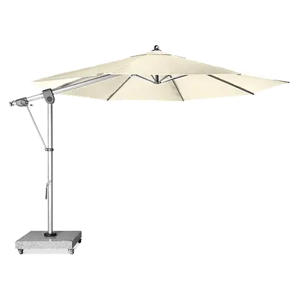 Садова парасоля з боковою опорою Doppler Expert 350 Beige, фото 1