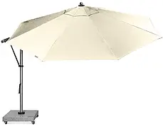 Садова парасоля з боковою опорою Doppler Expert 350 Beige, фото 3