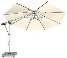 Садова парасоля з боковою опорою Doppler Expert 350 Beige, фото 5