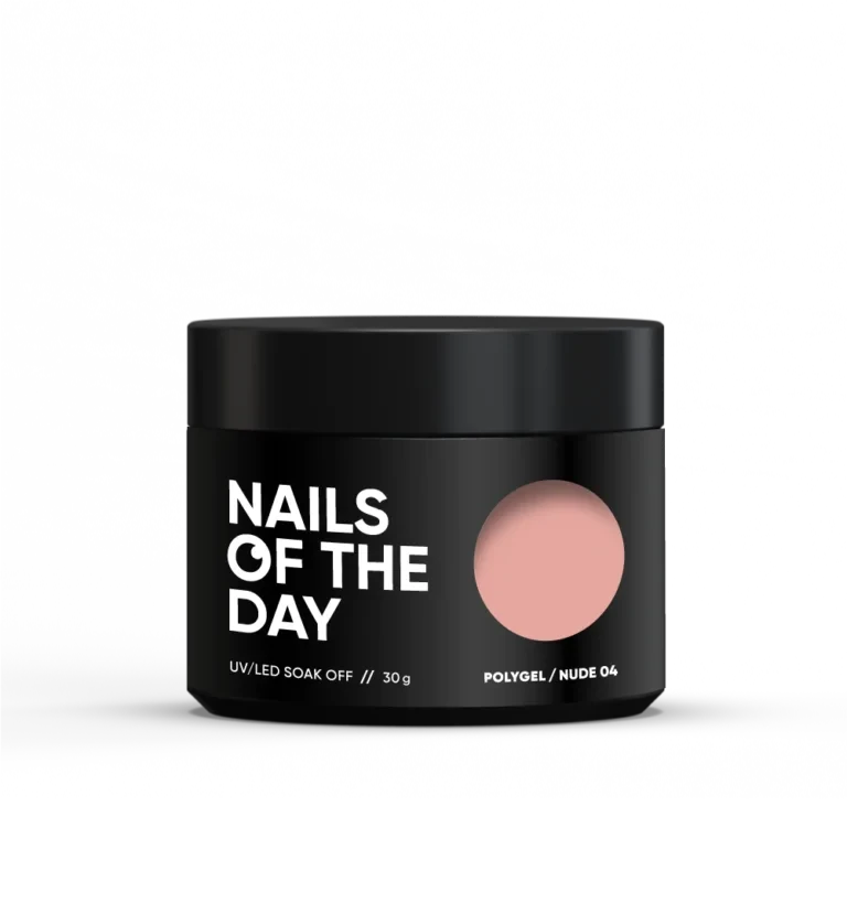 Полігель для нігтів Nailsoftheday Polygel nude 04 нюд класичний, 30 мл, фото 1