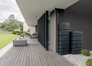 Місткість для зберігання дощової води Tower Stone 500 л антрацит Prosperplast, фото 3