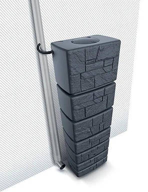 Місткість для зберігання дощової води Tower Stone 500 л антрацит Prosperplast, фото 4