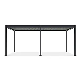 Пергола Gutroof Elegance Automatic з LED-підсвіткою 3x6 антрацит/сірий, фото 2