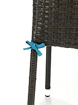 Садові подушки на стілець Curacao Blue 4шт - MoodMe, фото 5