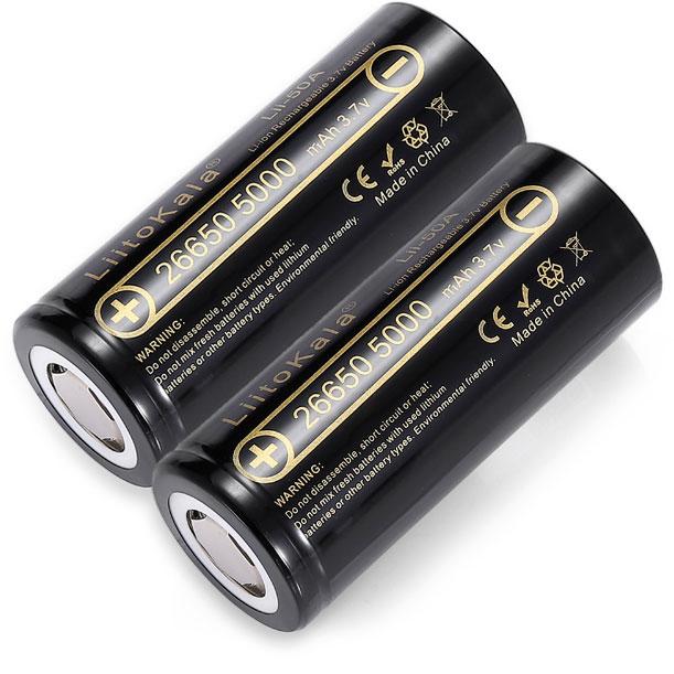 Акумулятор 26650 LiitoKala Lii-50A 5000 mAh 15A Li-ion високотоковий
