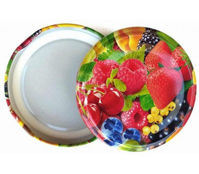 Кришка закаткова твіст-офф 66 (20 шт) гвинтова євро для консервації Асорті (фрукти/овочі) Полинка, фото 1