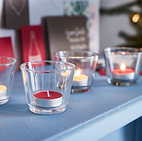 Ароматические свечи-таблетки IKEA VINTERFINT 30 шт х 3,5 часа горения чайные ИКЕА