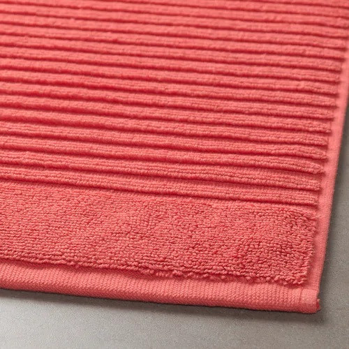 Махровий килимок для ванної 50x80 см 100% бавовна IKEA ALSTERN червоний смугастий ІКЕА АЛЬСТЕРН