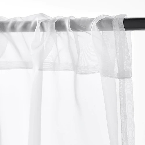 Гардини прозорі білі IKEA TERESIA 145x300 см тюлеві штори ІКЕА ТЕРЕЗІЯ