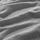 Банний махровий рушник IKEA KORNAN 80% бавовна 20% віскоза 100x150 см сіре ІКЕА КОРНАН, фото 4