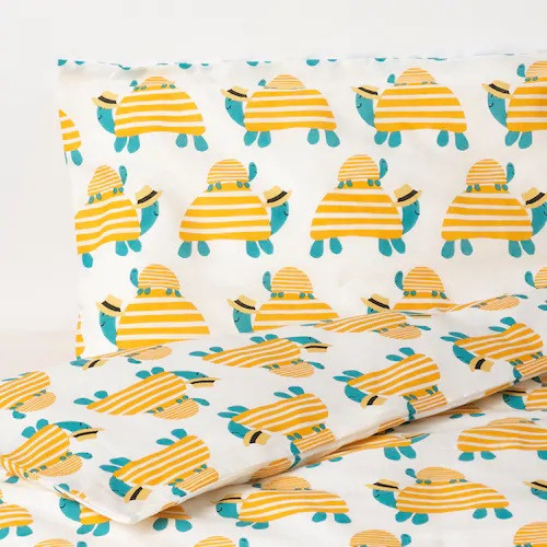 Підковдра + 1 наволочка в ліжечко малюків IKEA RÖRANDE 100% бавовна 110x125/35x55 см ІКЕА РЕРАНДЕ