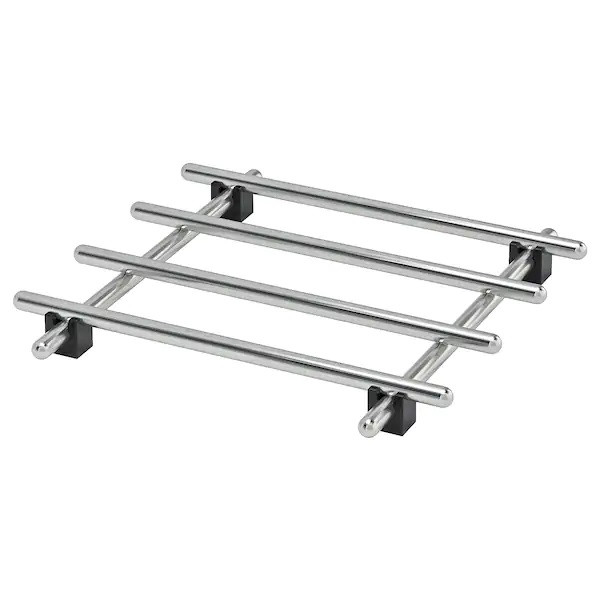 Підставка під гаряче з неіржавкої сталі IKEA LÄMPLIG металева квадратна 18x18 см ІКЕА ЛЕМПЛІГ