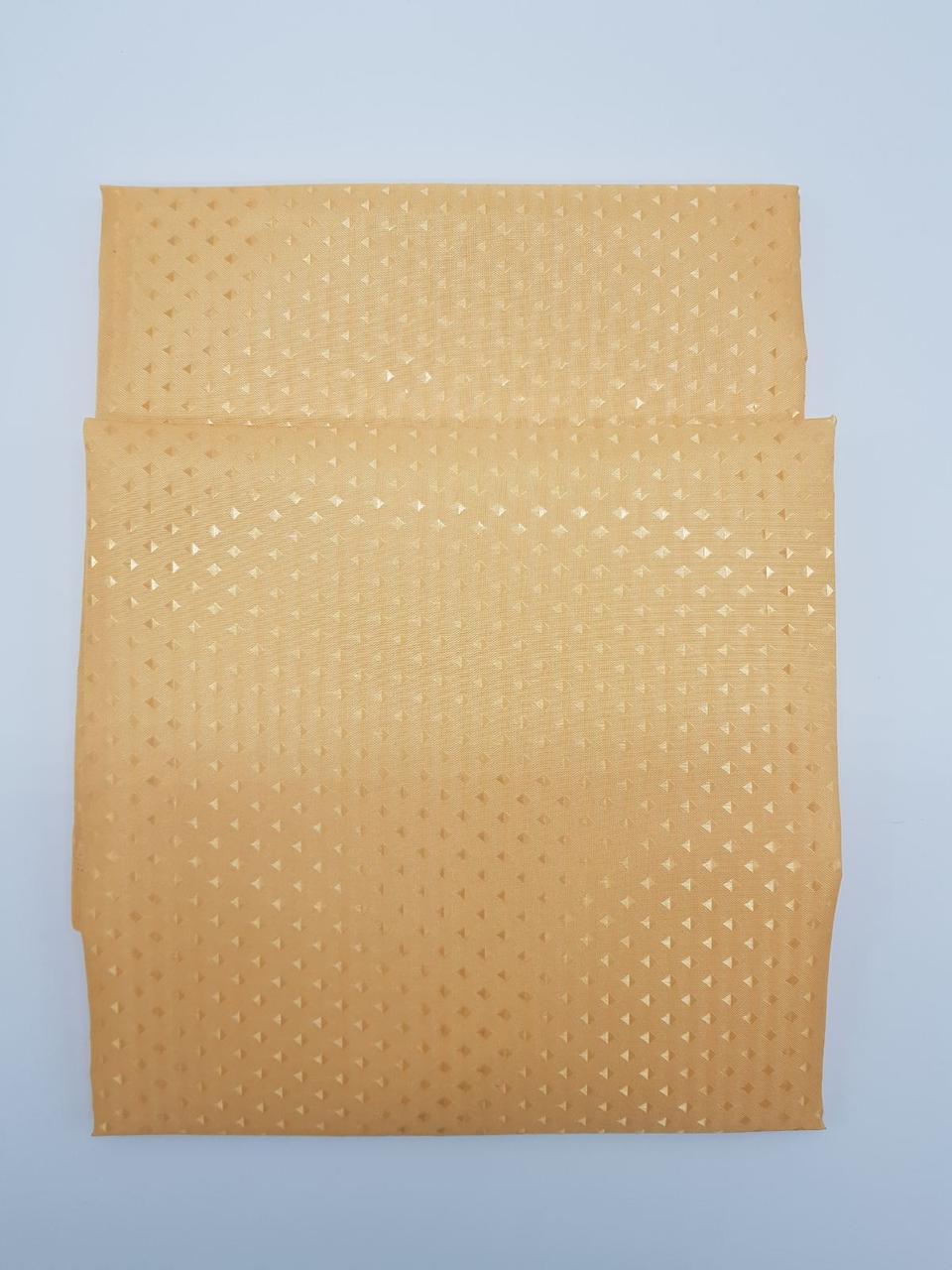 Шторка тканинна для ванної та душу з кільцями 180х180 см Піка текстильна жовта SHOWER CURTAIN, фото 1