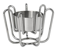 Підсвічник для свічок-таблеток 6 см IKEA P÷SThareDD-підставка з неірж. ст. для чайних свічок ІКЕА ПОСТОДД