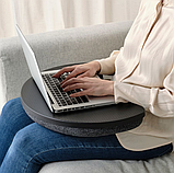 Підставка для ноутбука IKEA ÖJULF 52х38см килимок-подушка для ноутбука темно-сірий ІКЕА, фото 5