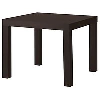 Журнальний столик IKEA LACK 55x55 см чорно-коричневий  квадратний кавовий приліжковий стіл ІКЕА ЛАКК