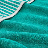 Рушник з капюшоном IKEA RÖRANDE 80x80 см 100% бавовна зелений рушник для дітей ІКЕА РЕРАНДЕ, фото 5