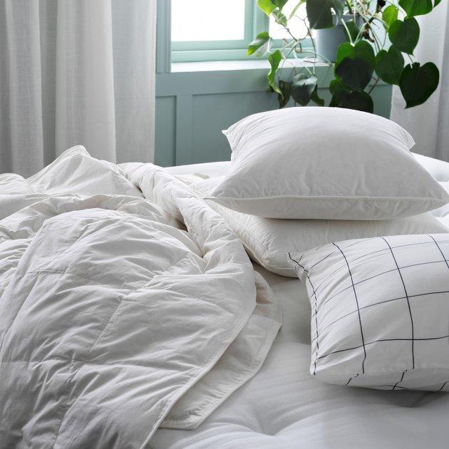 Ковдра полуторна IKEA SILVERTOPP 150x200 см біла гіпоалергенна ІКЕА СІЛЬВЕРТОПП