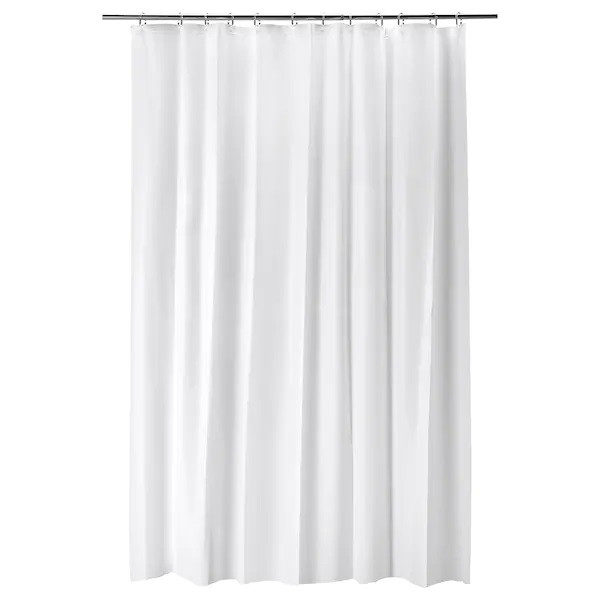 Шторка для ванної та душу IKEA BJÄRSEN 180x200 см біла фіранка у ванну кімнату 604.437.02