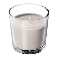 Ароматична свічка в склянці IKEA SINNILIG 7,5 см х 25 годин горіння декоративна ваніль ІКЕА СІНЛІГ