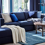 Плед білий акриловий IKEA INGRUN 130x170 см м'яке тепле покривало ІКЕА ІНГРУН, фото 6
