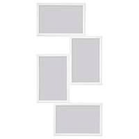 Фоторамка — колаж для світлин настінна рамочка біла IKEA YLLEVAD 21x41 см (4 фото) ІКЕА ІЛЕВАД