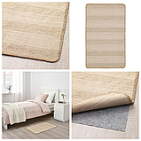 Килимок для кімнати IKEA KLEJS 50x80 см бежевий кімнатний килимок КЛЕЙС ІКЕА, фото 2