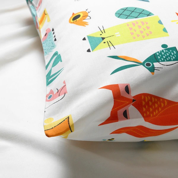 Комплект дитячої повсякденної білизни з тваринами 100% бавовна IKEA LATTJO ЛАТТО ІКЕА