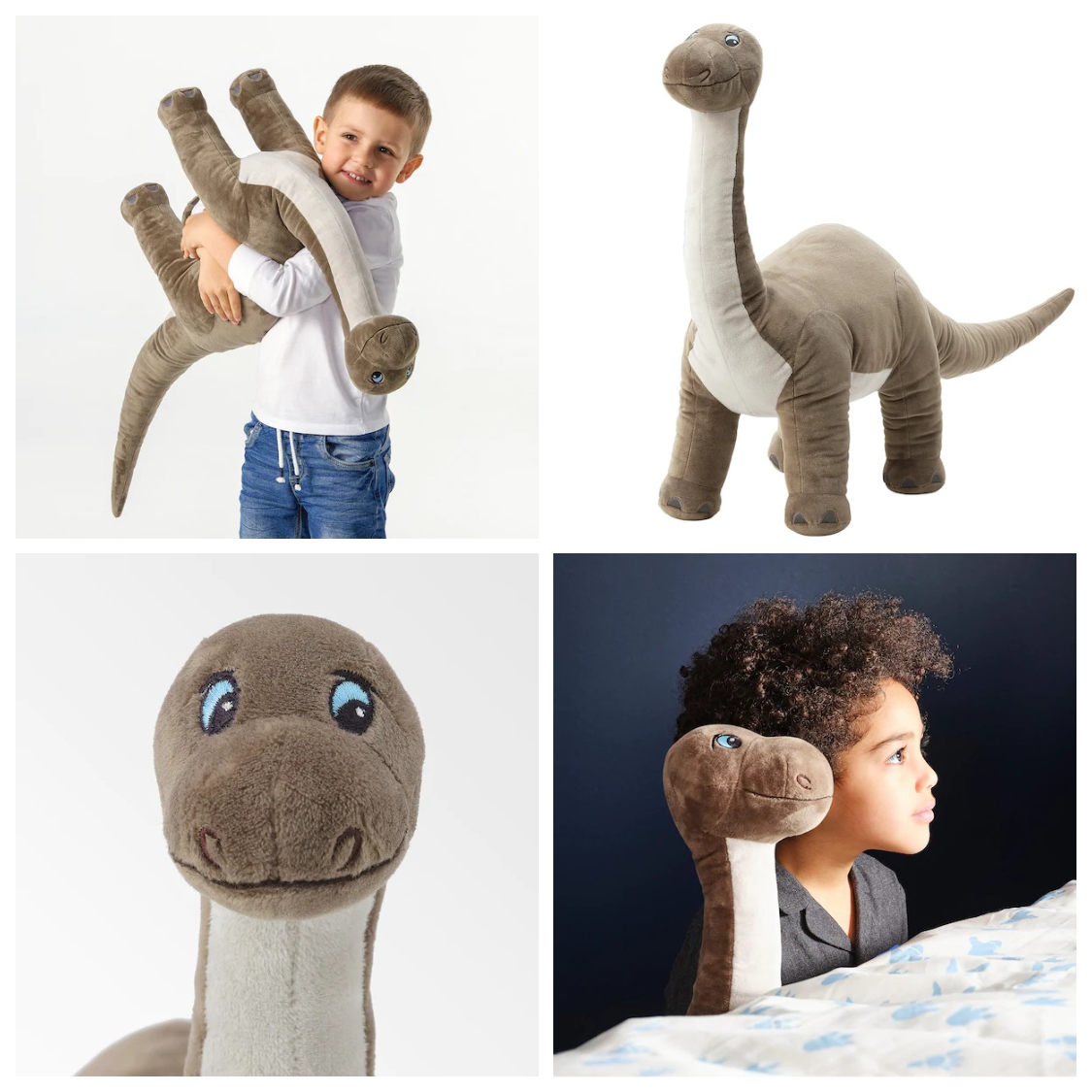 Велика м'яка іграшка Бронтозавр IKEA JÄTTELIK 90 см дитяча іграшка динозавр 304.711.74, фото 1