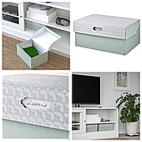 Коробка с крышкой для хранения вещей коричневый ящик органайзер IKEA PAPPIS 25x34x26 см ИКЕА ПАППІС, фото 2