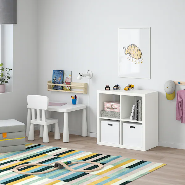 Стелаж 77х77 см IKEA KALLAX модуль для зберігання речей 2х2 ящики білий (полиця, шафа, етажерка) КАЛЛАКС ІКЕА