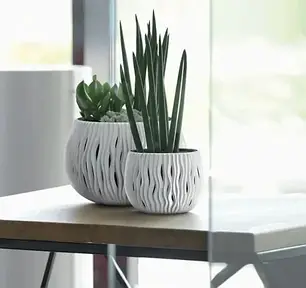 Круглий горщик діам.48см Bowl Sandy Prosperplast, мокка, фото 3