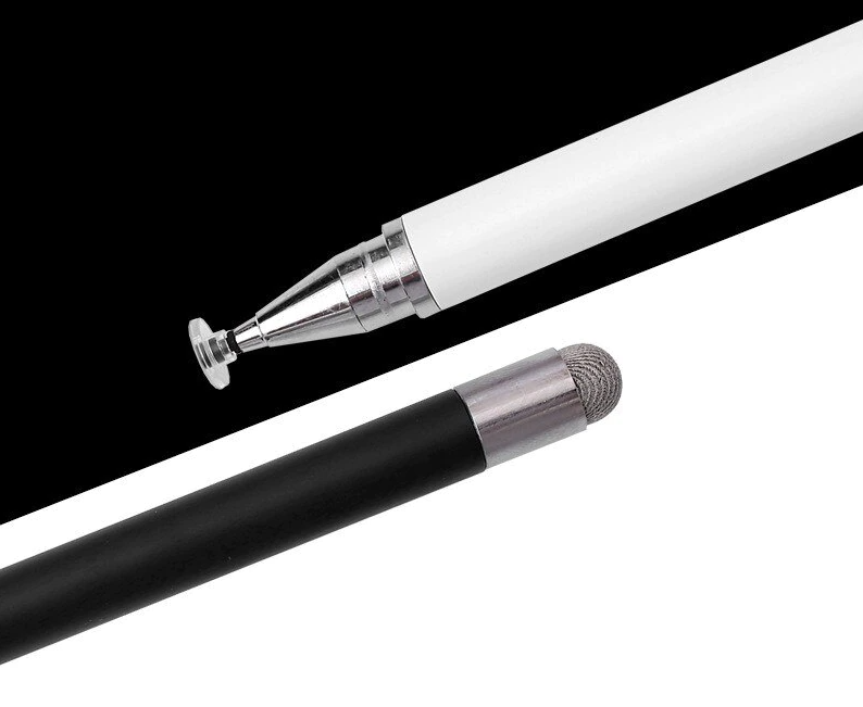 Універсальний стілус 2 в 1 Pencil Duo чорний олівець-ручка для всіх сенсорних екранів Android iOS Windows