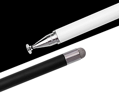 Універсальний стілус 2 в 1 Pencil Duo олівець-ручка чорний для всіх сенсорних екранів Android iOS Windows
