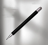 Універсальний стілус 2 в 1 Pencil Duo чорний олівець-ручка для всіх сенсорних екранів Android iOS Windows, фото 3