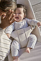 Шезлонг BabyBjorn Bouncer Bliss 3D Jerse (rama Light Grey) + Toy Googly Eyes Pastels, фото 3