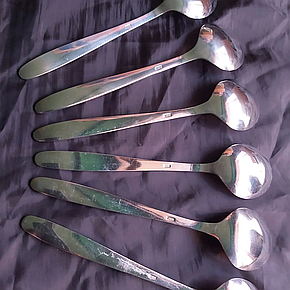 Столові ложки зі сталі 6 штук, Amazon, Німеччина, фото 2