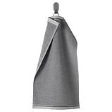 Махровий рушник для рук 100% бавовна IKEA VIKFJÄRD 30x50 см сірий ІКЕА ВІКФЙЕРД, фото 2