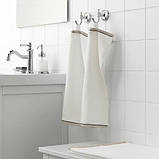 Махровий рушник для рук 100% бавовна IKEA VIKFJÄRD 30x50 см біле ІКЕА ВІКФЙЕРД, фото 3