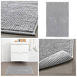 Килимок для ванної кімнати 50x80 см IKEA TOFTBO сіро-білий меланж ІКЕА ТОФТБО, фото 2