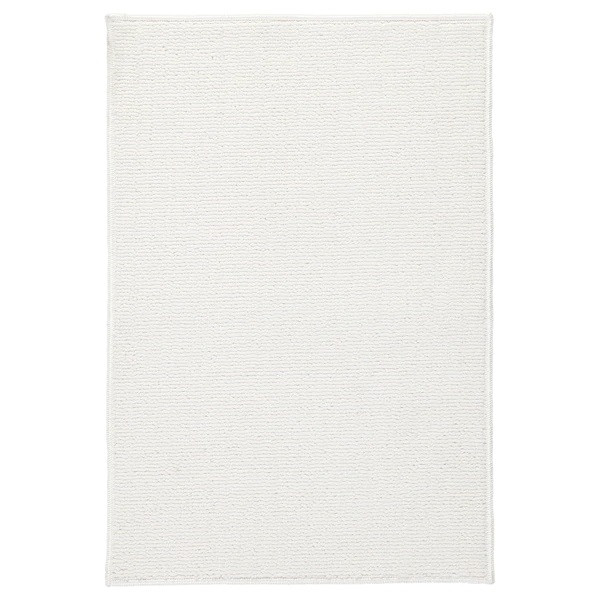 Килимок для ванної кімнати білий однотонний IKEA FINTSEN 40x60 см ІКЕА ФІНСТЕН