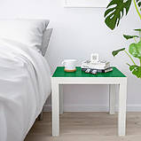 Журнальний столик IKEA LACK біло-зелений 55x55 см ІКЕА ЛьоК квадратний кавовий столик, фото 7