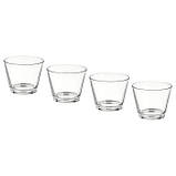 Набір скляних свічників IKEA GALEJ 4 шт для чайних гріючих свічок таблеток ІКЕА ГАЛІ, фото 2