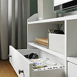 Тумба під телевізор, біла IKEA HAUGA 138x36x54 см ІКЕА ХАУГА, фото 5