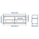 Тумба під телевізор, біла IKEA HAUGA 138x36x54 см ІКЕА ХАУГА, фото 7
