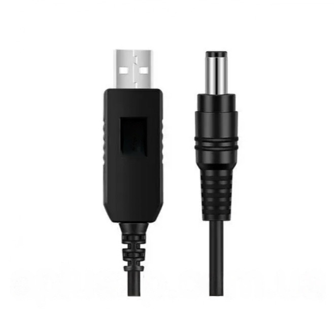 Кабель для роутера з USB-DC перетворювачем 12В, Usb кабель для роутера 12v, 5.5-2.5, довжина 1 м
